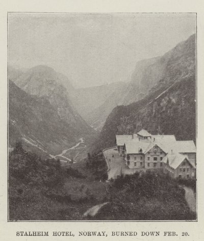فندق Stalheim ، النرويج ، أحرق في 20 فبراير بواسطة مصور انجليزى