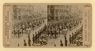 طباعة مجسمة للملكة فيكتورياس الماس اليوبيل ، 28 يونيو 1897 بواسطة مصور انجليزى