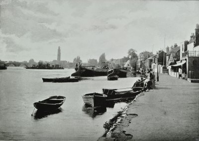 ستراند أون ذا جرين ، هونسلو: منظر عام ، 1895 بواسطة مصور انجليزى