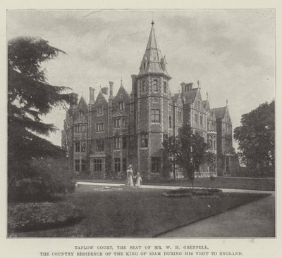 محكمة Taplow ، مقر السيد WH Grenfell ، المسكن الريفي لملك سيام خلال زيارته لإنجلترا بواسطة مصور انجليزى