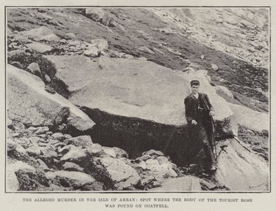 القتل المزعوم في جزيرة أران ، حيث تم العثور على جثة الوردة السياحية على Goatfell بواسطة مصور انجليزى