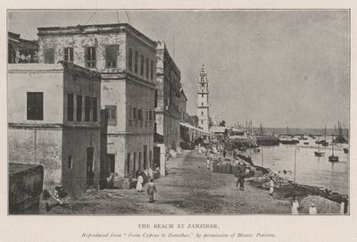 الشاطئ في زنجبار بواسطة مصور انجليزى