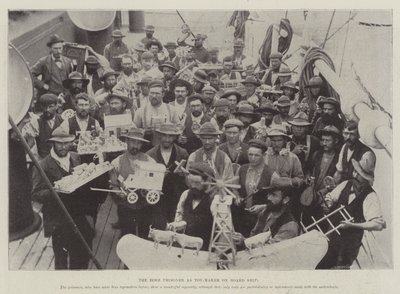 The Boer Prisoner as Toy-Maker on Board Ship بواسطة مصور انجليزى