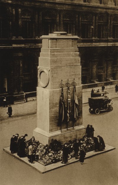 The Cenotaph ، وايتهول ، لندن (b / w photo) بواسطة مصور انجليزى