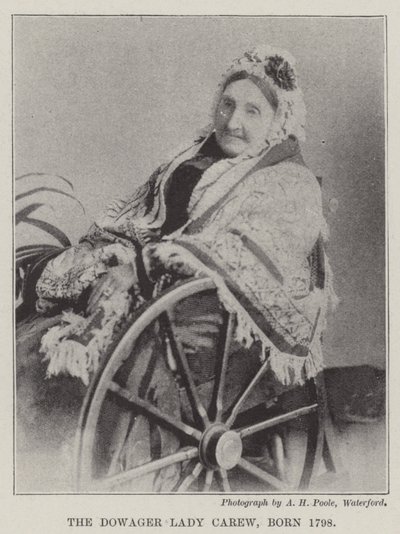 The Dowager Lady Carew ، من مواليد 1798 بواسطة مصور انجليزى