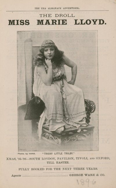 The Droll Miss Marie Lloyd بواسطة مصور انجليزى