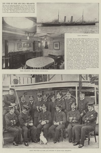 دوق يورك و HMS Melampus بواسطة مصور انجليزى