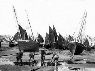 أسطول الصيد في ميناء سانت آيفيس ، 1880-99 بواسطة مصور انجليزى