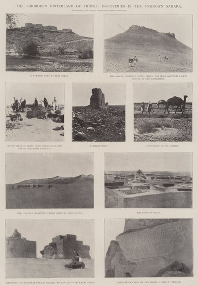 المناطق النائية المحظورة في طرابلس ، الاكتشافات في الصحراء المجهولة بواسطة مصور انجليزى