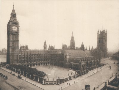 مجلسي البرلمان وبيج بن ، لندن ، ج 1900 بواسطة مصور انجليزى