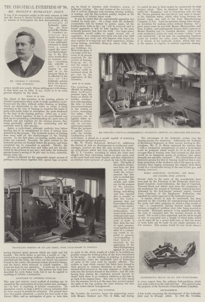 المؤسسة الصناعية لعام 1898 ، السيد Hooleys الهيدروليكية المشتركة بواسطة مصور انجليزى