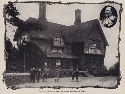 نادي الملك للعمال في Sandringham Estate ، نورفولك (b / w photo) بواسطة مصور انجليزى