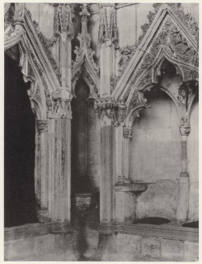 The Lady Chapel، Ely Cathedral: SE Corner (b / w photo) بواسطة مصور انجليزى