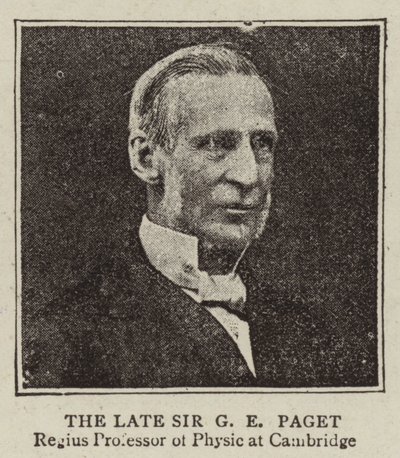 الراحل السير GE Paget بواسطة مصور انجليزى