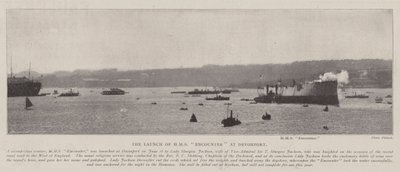 إطلاق HMS Encounter في Devonport بواسطة مصور انجليزى