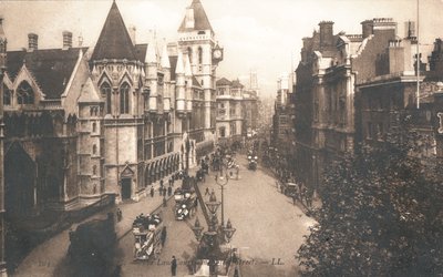 المحاكم القانونية ، شارع الأسطول بواسطة مصور انجليزى