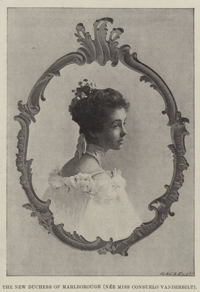دوقة مارلبورو الجديدة (nee Miss Consuelo Vanderbilt) بواسطة مصور انجليزى