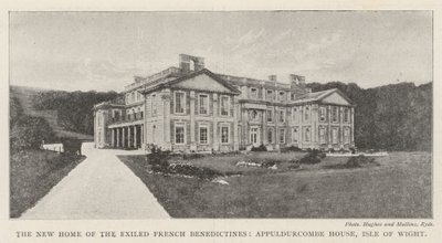 المنزل الجديد للبنديديكتين المنفيين الفرنسيين ، Appuldurcombe House ، Isle of Wight بواسطة مصور انجليزى