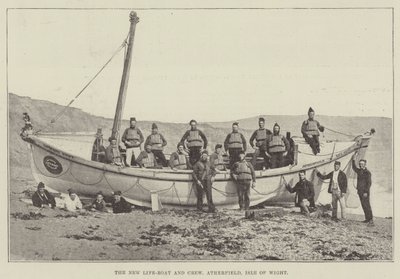 The New Life-Boat and Crew ، Atherfield ، Isle of Wight بواسطة مصور انجليزى