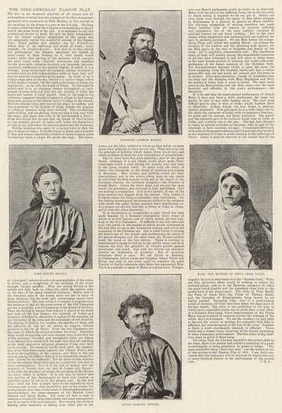 مسرحية Ober-Ammergau Passion Play بواسطة مصور انجليزى