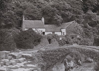 The Old Mill, Jesmond Dene (b/w photo) بواسطة مصور انجليزى