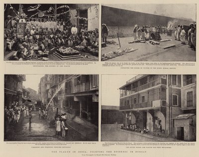 الطاعون في الهند ، مكافحة الوباء في بومباي بواسطة English Photographer
