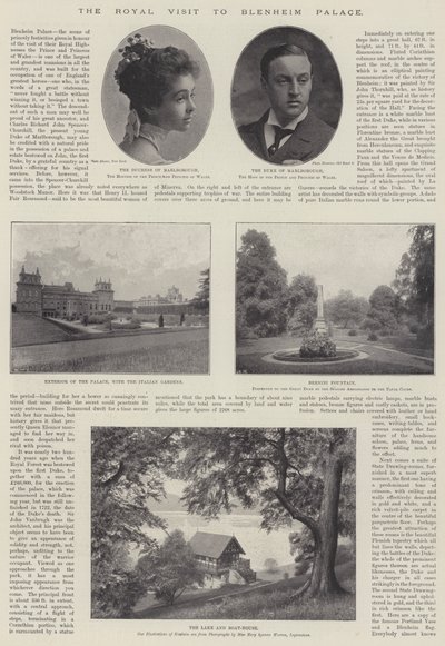 الزيارة الملكية لقصر بلينهايم ، 28 نوفمبر 1896 بواسطة English Photographer