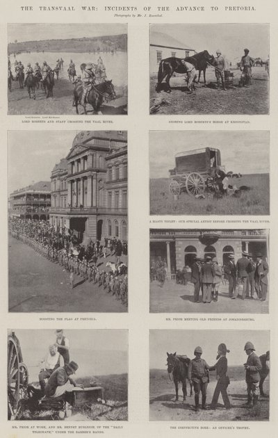 حرب الترانسفال ، حوادث التقدم إلى بريتوريا بواسطة English Photographer