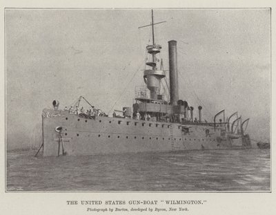 الولايات المتحدة Gun-Boat Wilmington بواسطة مصور انجليزى