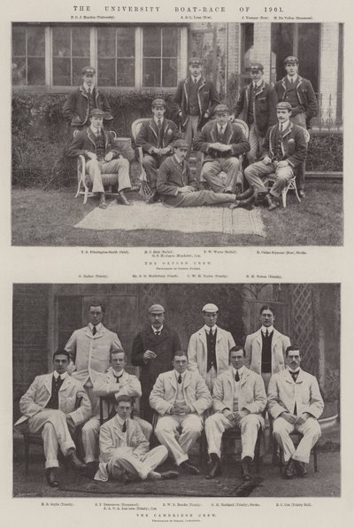 سباق القوارب الجامعية لعام 1901 بواسطة مصور انجليزى