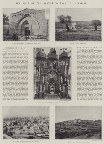زيارة الإمبراطور الألماني لفلسطين بواسطة مصور انجليزى