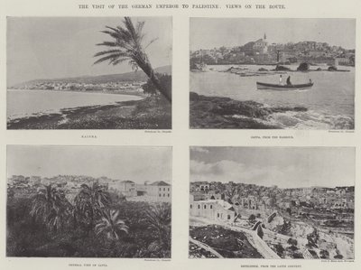 زيارة الإمبراطور الألماني لفلسطين ، مناظر على الطريق بواسطة English Photographer