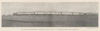 The War in South Africa، Hospital Train No 3 H ، في Charlestown ، بالقرب من Volksrust بواسطة مصور انجليزى