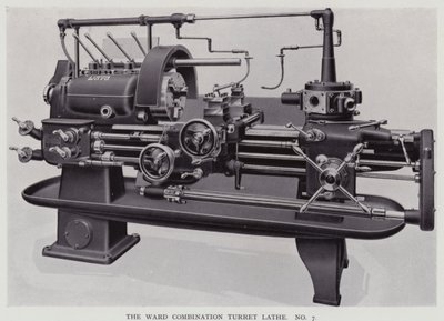 The Ward combination turret lathe (b/w photo) بواسطة مصور انجليزى