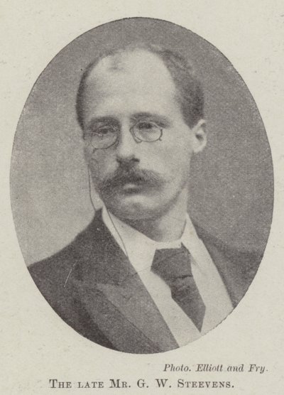 الراحل السيد GW Steevens بواسطة مصور انجليزى