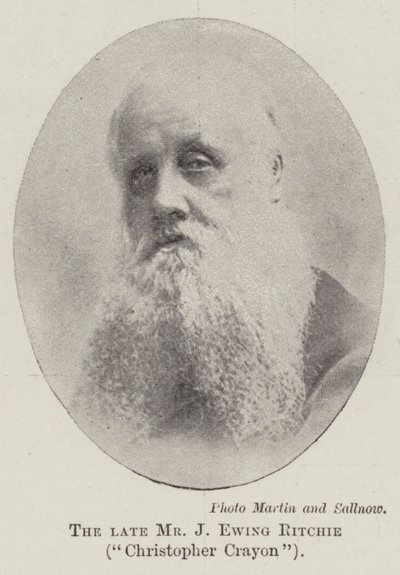 الراحل السيد J Ewing Ritchie ، كريستوفر كرايون بواسطة مصور انجليزى