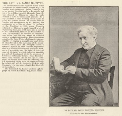 الراحل السيد James Nasmyth ، المهندس ، مخترع Steam-Hammer بواسطة مصور انجليزى