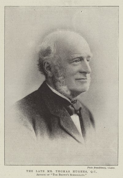 الراحل السيد Thomas Hughes ، QC ، مؤلف Tom Browns Schooldays بواسطة مصور انجليزى