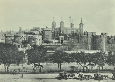 برج لندن ، تاور هيل ، 1890 بواسطة مصور انجليزى