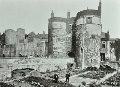 برج لندن ، تاور هيل: The beauchamp and Byward Towers ، 1895 بواسطة مصور انجليزى