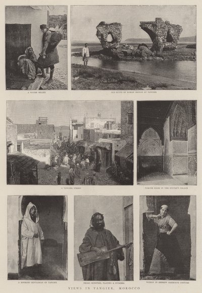 مناظر في طنجة ، المغرب بواسطة مصور انجليزى