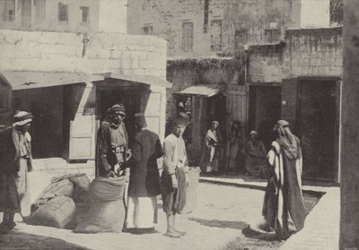 سوق القمح ، الناصرة ، حيث نشأ المسيح بواسطة مصور انجليزى