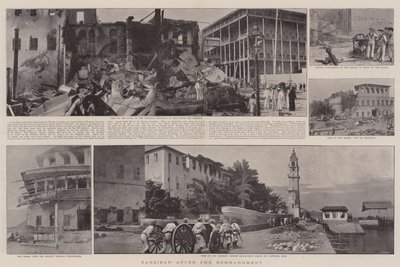 زنجبار بعد القصف بواسطة مصور انجليزى