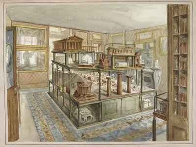 74 Model Room ، من "وصف المنزل والمتحف ، على الجانب الشمالي من Lincoln