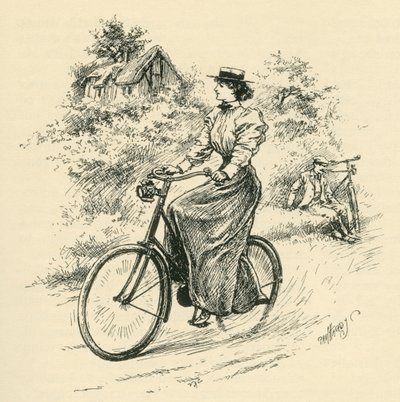 دراج أنثى من القرن التاسع عشر. من مجلة ستراند نشرت عام 1897. بواسطة مدرسة اللغة الإنجليزية