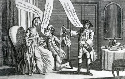 شخص معين في شخصية أحمق ، 1770 بواسطة مدرسة اللغة الإنجليزية