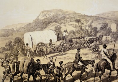 قافلة عربات ، من مشاهد في كافرلاند وحوادث في حرب كافير 1851-53 بواسطة مدرسة اللغة الإنجليزية