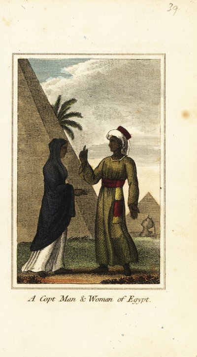 رجل وامرأة قبطى من مصر بواسطة مدرسة اللغة الإنجليزية