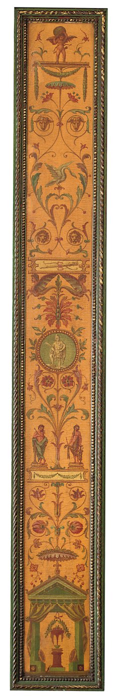 خزانة كتب ذات واجهة مقوسة على طراز جورج الثالث ، حوالي 1880 (قطعة مطلية بالذهب والأخضر وخشب متعدد الألوان) بواسطة مدرسة اللغة الإنجليزية