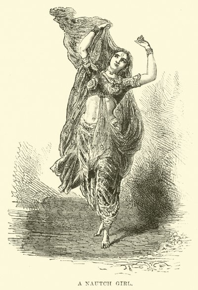 فتاة Nautch بواسطة مدرسة اللغة الإنجليزية